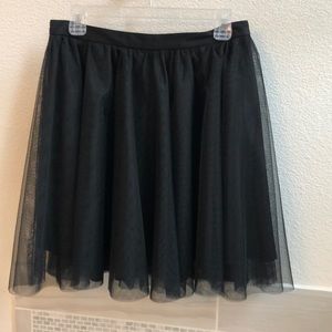 Black Tulle Skirt